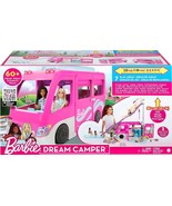 Barbie Camper Playset, DreamCamper Toy Vehicle with 60 Doll-Sized Access... - $129.95