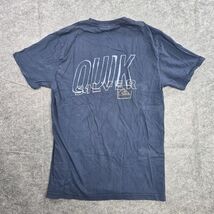 Quiksilver Shirt Mens Medium Blue Graphic Surf Skate Tee Short Sleeve - $18.80