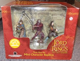 Vintage 2002 Lord Of The Rings The Two Towers 3 Piece Figure Set New In The Box - $49.99