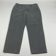 Talbots Crop High Rise Womens Jeans Size 12 Gray Stretch - £18.36 GBP