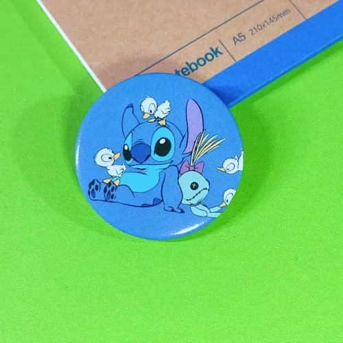 Anime Lilo Stitch Brooch Student Cosplay Clothing Badge Kawaii Stitch Ba... - $0.62
