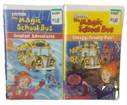 Magic School Bus VHS Lot Halloween Creepy Crawly Fun Great Adventures Clamshell - £24.79 GBP
