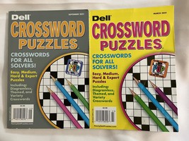 Lot (2) Dell Crossword Puzzles Puzzle Books 2021 - $12.95