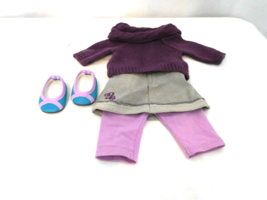 American Girl Doll McKenna&#39;s School Outfit Sweater Leggings Skirt Shoes - £29.60 GBP