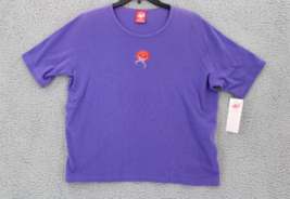 Red Hat Society Sweatshirt SZ 1X Purple Logo Ruby Sport by Tia Designs S... - $4.99