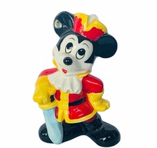 Mickey Mouse figurine vtg Walt disney japan disneyland world pirate hook... - $29.65