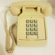 Vintage Cortelco ITT  Beige Push Button Desk Telephone with Manual Ringe... - $16.49