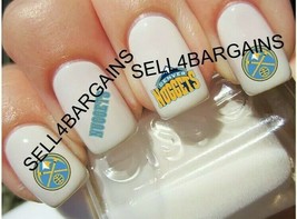 Last Set》Nba Denver Nuggets Throwback Basketball Team Logos》Nail Art Decals - $8.63