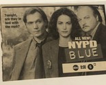 NYPD Blue Tv Guide Print Ad Jimmy Smits Dennis Franz TPA8 - £4.74 GBP