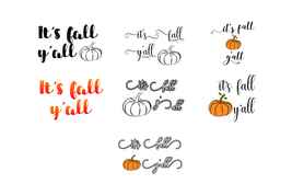 AA33 - It&#39;s fall y&#39;all Bundle-Pumpkin- fall- SVG Cut File - £0.19 GBP