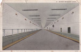 Detroit Windsor Tunnel Michigan MI Ontario Postcard C25 - £2.42 GBP