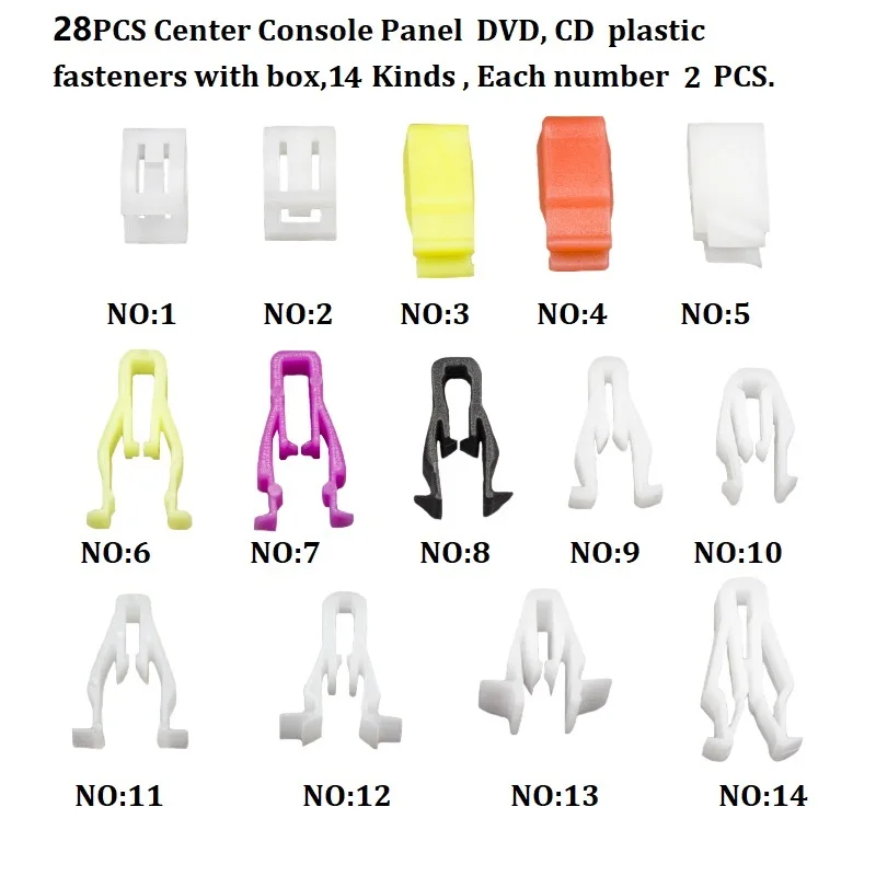 Universal Auto Plastic Fastener Clip For All Cars Dashboard DVD CD Console Panel - £8.99 GBP+