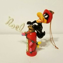 Vintage Looney Tunes Collectible Ornament DAFFY DUCK w/ Fire Extinguishe... - £11.92 GBP