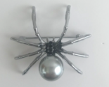 New Tarantula Jeweled Silver 2&quot; Lapel Hat Pin Broach - $7.28