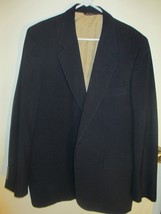 Men&#39;s Vintage Bill Blass suit coat size 46L-black- EXC cond. - $34.54