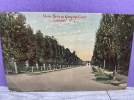 Postcard Main Drive To Georgian Court Lakewood New Jersey - £2.54 GBP