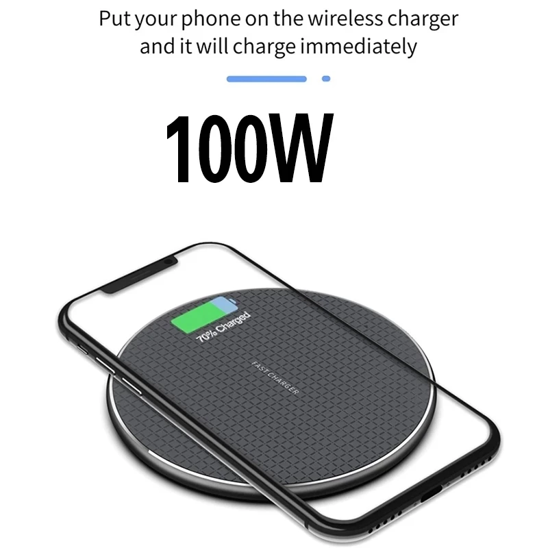 House Home 100W Wireless Charger for A 13 12 11 Xs Max X XR 8 Plus Super Fast Ch - £19.93 GBP