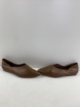 VINCE. ‘Cullen’ Brown Leather Pointed Toe Slip On Flats Women’s Size 6.5 M - £78.29 GBP