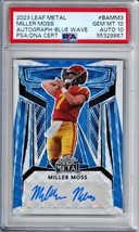 2023 Leaf Metal MILLER MOSS Autograph Blue Wave PSA GEM MT  10 / AUTO 10 #/7 - $2,231.63 MXN