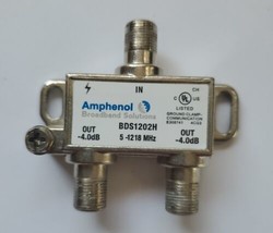 Amphenol Two Way Out Splitter ul bds1202h 5-1218 mhz -4.0db - $12.45