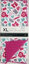 XLarge Printed Microfiber Dish Drying Mat,18 x 24&quot;,COOKING ITEMS &amp; LINEN... - £13.41 GBP