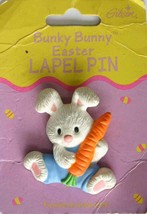 Gibson Bunky Bunny Easter Rabbit Brooch  1990s vintage  2&quot; - £10.18 GBP