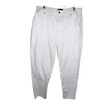 ASOS DESIGN WHITE DENIM JEANS PANT COTTON WOMEN PLUS SIZE 18 TAPERED LEG... - $263.46 MXN