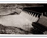 RPPC Grand Coulee Dam From Above Coulee WA 1947 Western Souvenirs Postca... - $4.90