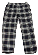 Men L.L. Bean Flannel Pajama Lounge Pants Sherpa Fleece Lined Navy Plaid... - $31.49