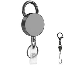 Lebao Heavy Duty Metal Retractable Badge Reels, ID Badge Holder with Bel... - £15.28 GBP