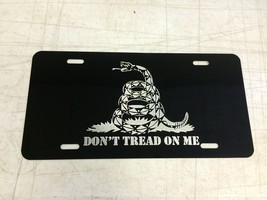 DON&#39;T TREAD ON ME Car Tag Diamond Etched on Aluminum License Plate - £18.16 GBP