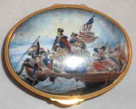 Collection of Mount Vernon Enameled Box George Washington Crossing The D... - $57.00