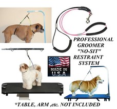 Dog Grooming NO SIT LIE DOWN Cable RESTRAINT LOOP HARNESS SYSTEM for Tab... - £18.82 GBP+
