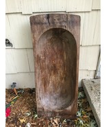 Wooden Trencher Antique Dough Bowl Farmhouse Primitive Rustic Bowl Antiq... - $396.00