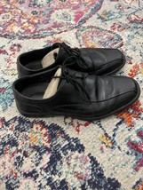Josef Seibel Black Leather Oxford Lace Up Comfort Mens Shoes EU 42 US 8.5-9 - £14.59 GBP