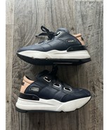 Rucoline Woman’s Sneakers Made In Italy Size 35 Navy Pink White Lace Up ... - $34.99