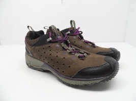 Merrel Women&#39;s Avian Light Leather Bracken Hiking Trail Shoe Brown/Purpl... - $24.93