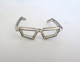 Vintage 1950's Vogue Jill Plastic Square Silver Eyeglasses - $8.99