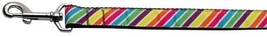 Striped Rainbow Nylon Dog Leash - $26.99