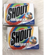 (2) NOS Vintage Shout Wipes Instant Stain Remover 12 Wipes Prop 1999 Tot... - £11.34 GBP