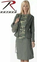 Medium Womens OLIVE DRAB KNEE LENGTH SKIRT Knee Length Military Clothes ... - £21.15 GBP