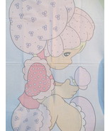 Precious Moments Panel Baby Blonde Girl w/Butterfly Pastels Quilt Sew $1... - $15.02 CAD