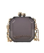 Gem Shaped Acrylic Evening Clutch Bag Clear Fashion Women Purses and Han... - £28.44 GBP