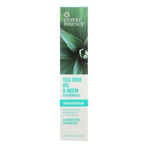 Desert Essence - Natural Tea Tree Oil And Neem Toothpaste Wintergreen - 6.25 Oz( - £7.52 GBP