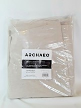 Archaeo Grommet Top Curtain Pearl Cream Size 52&quot; x 84&quot; Two Panels Linen... - $28.04