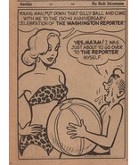 VINTAGE 1958 Archie Washington PA Exclusive Comic Strip GGA Bikini RARE - £194.75 GBP