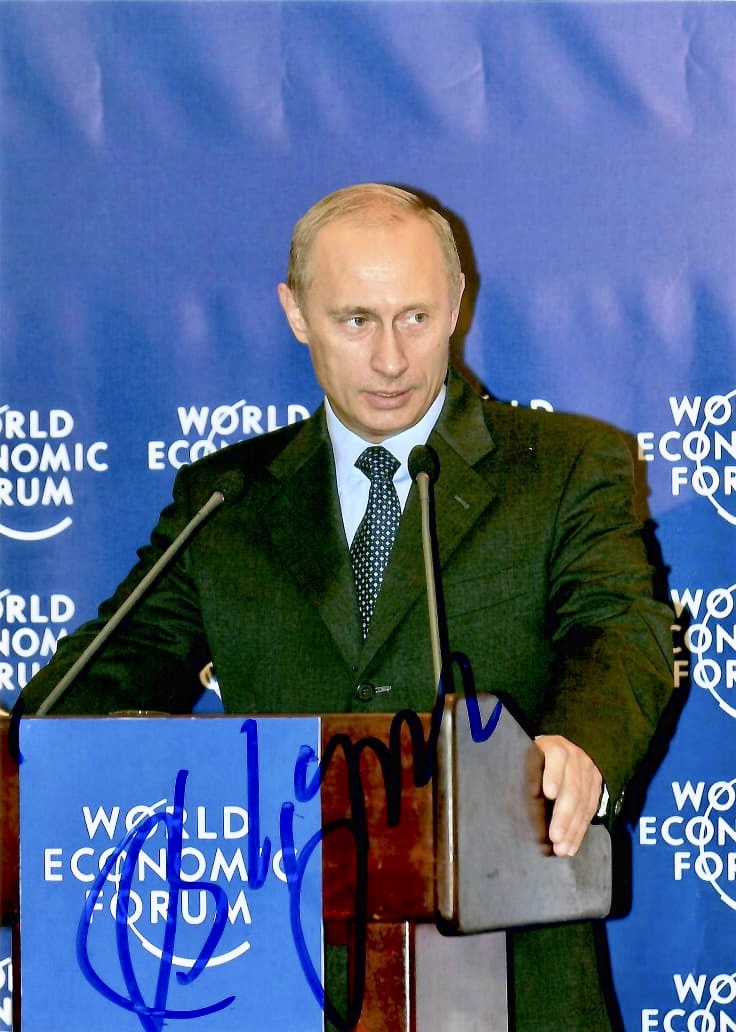Vladimir Putin Autographed Picture - 3rd Party Authenticity Guaranteed  - $4,000.00