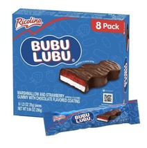 Ricolino Bubulubu Chocolate Strawberry Gummy and Marshmallow Candy, 8 Co... - £12.62 GBP