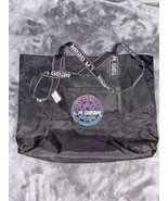 rare L.A Gear Womens Black Tote Vintage 1990s beach bag travel sack Lice... - $39.99