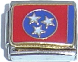 Tennessee State Flag Italian Charm - $8.88